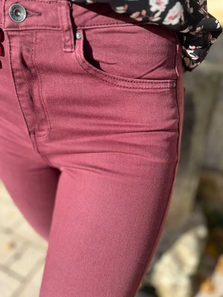 Jeans slim ROMY - Prêt à porter femme Cléstyle Couleur Violet XXS à 6XL S