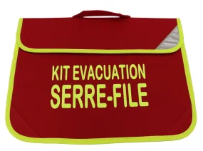 Kit évacuation Incendie - Serre-File - gilet et brassard vert 