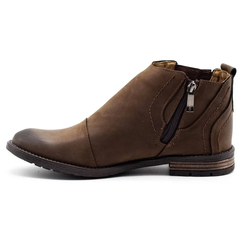 KOMODO Bottes d'hiver pour hommes marron 872K brun