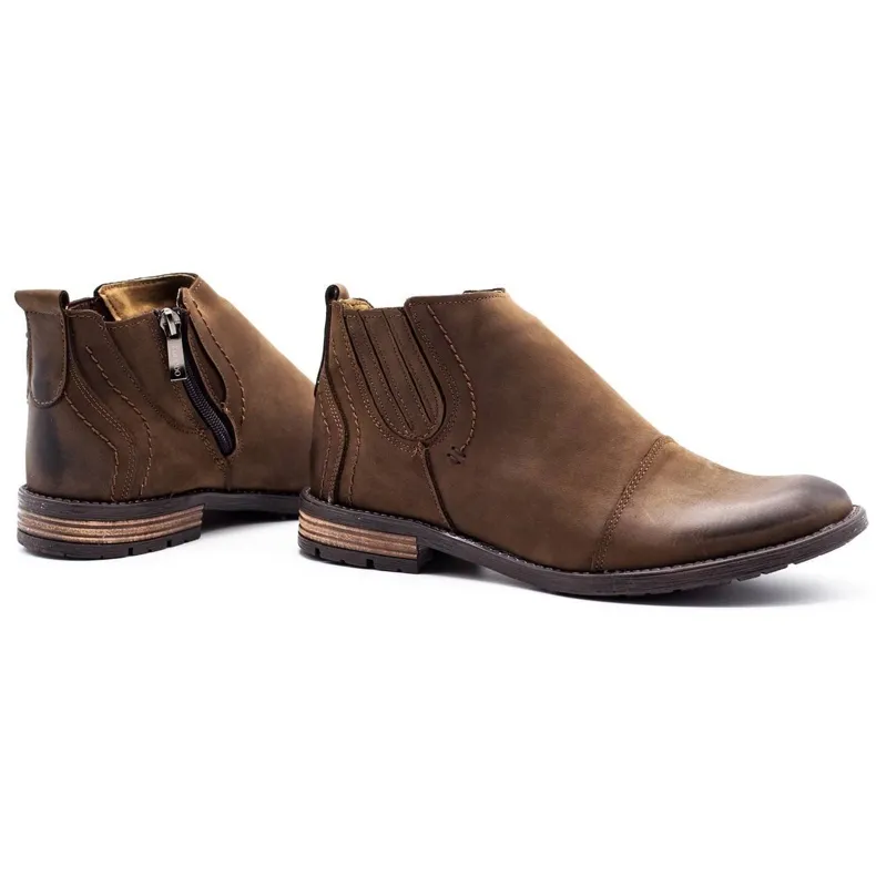 KOMODO Bottes d'hiver pour hommes marron 872K brun