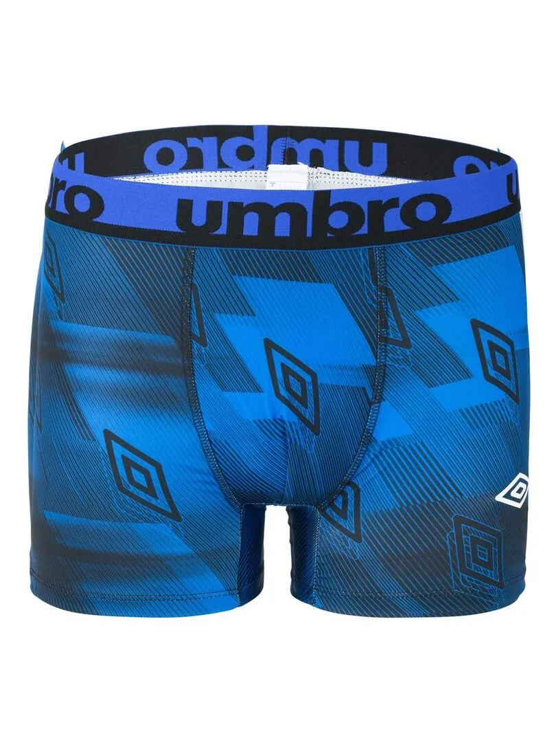 Lot de 4 Boxers homme imprimé Sublimation Umbro - Gris