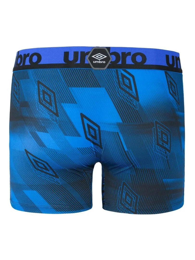 Lot de 4 Boxers homme imprimé Sublimation Umbro - Gris