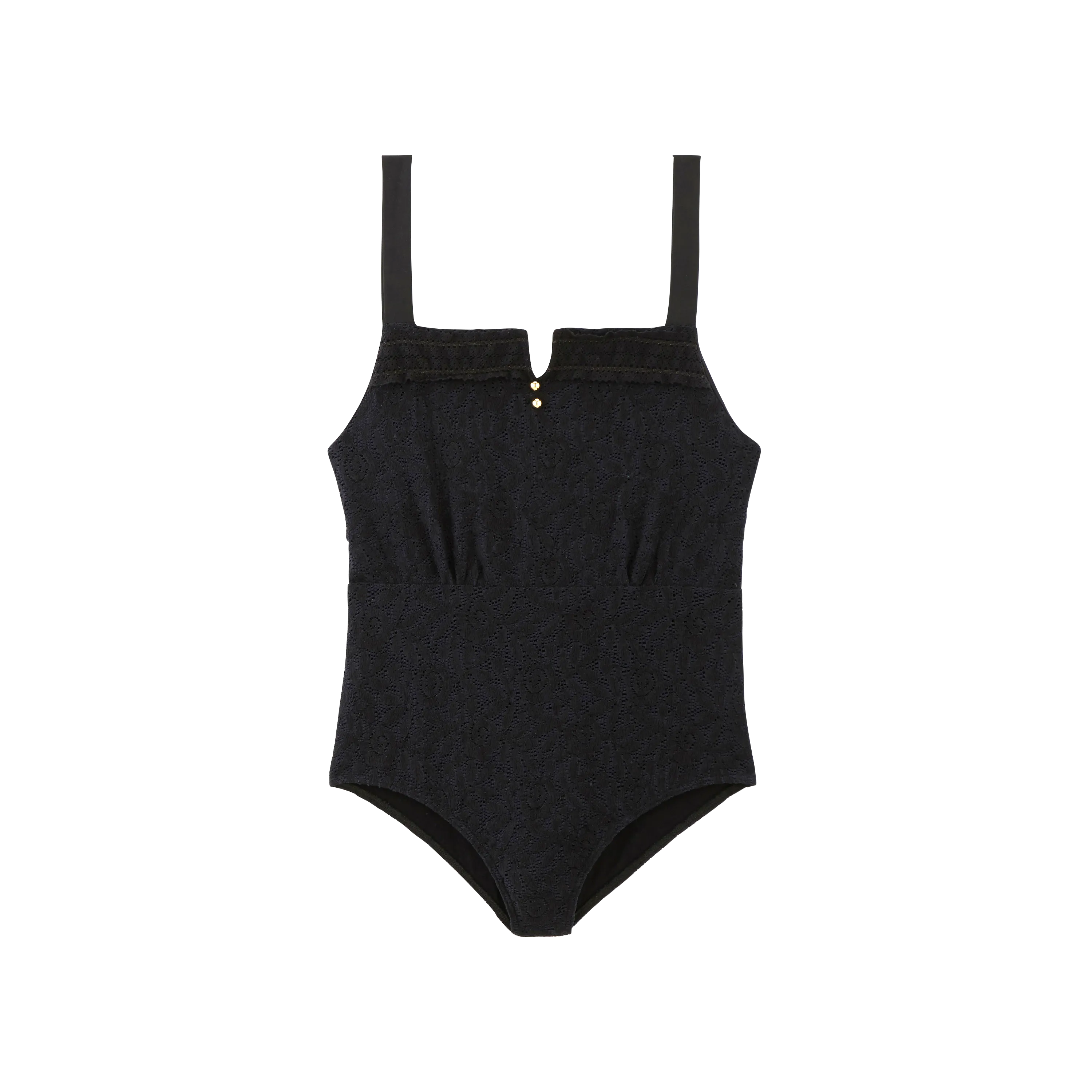 Maillot Aurore noir en dentelle