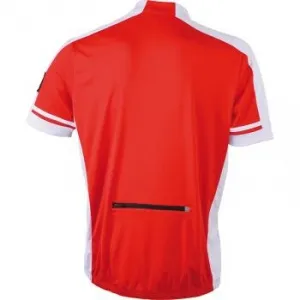 maillot cycliste zippé HOMME JN454 - rouge 