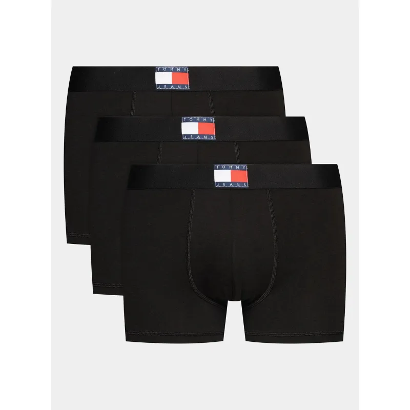 Pack 3 boxers trunk à logo noir homme - Tommy Jeans | wimod