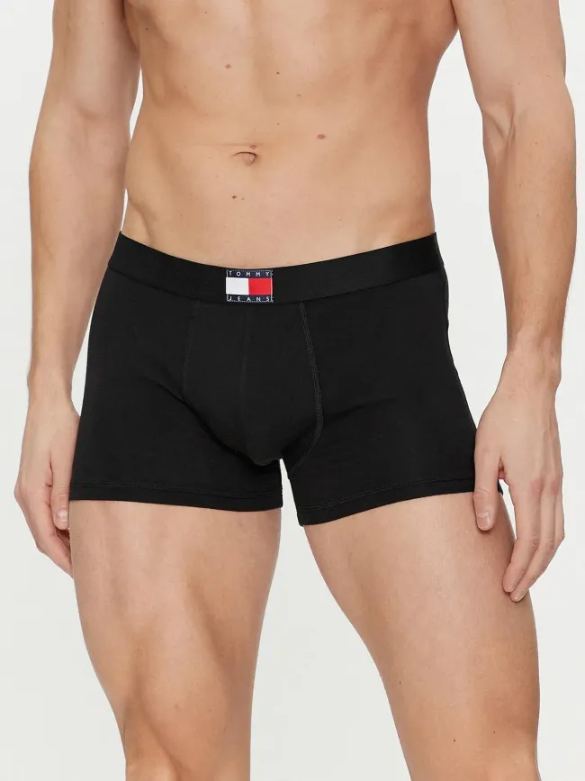 Pack 3 boxers trunk à logo noir homme - Tommy Jeans | wimod