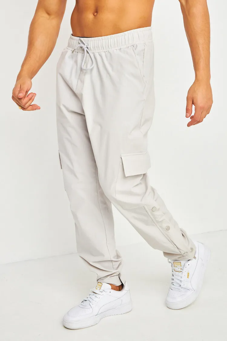 Pantalon de jogging cargo gris clair