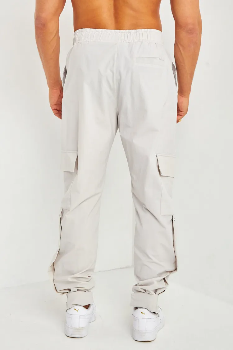 Pantalon de jogging cargo gris clair