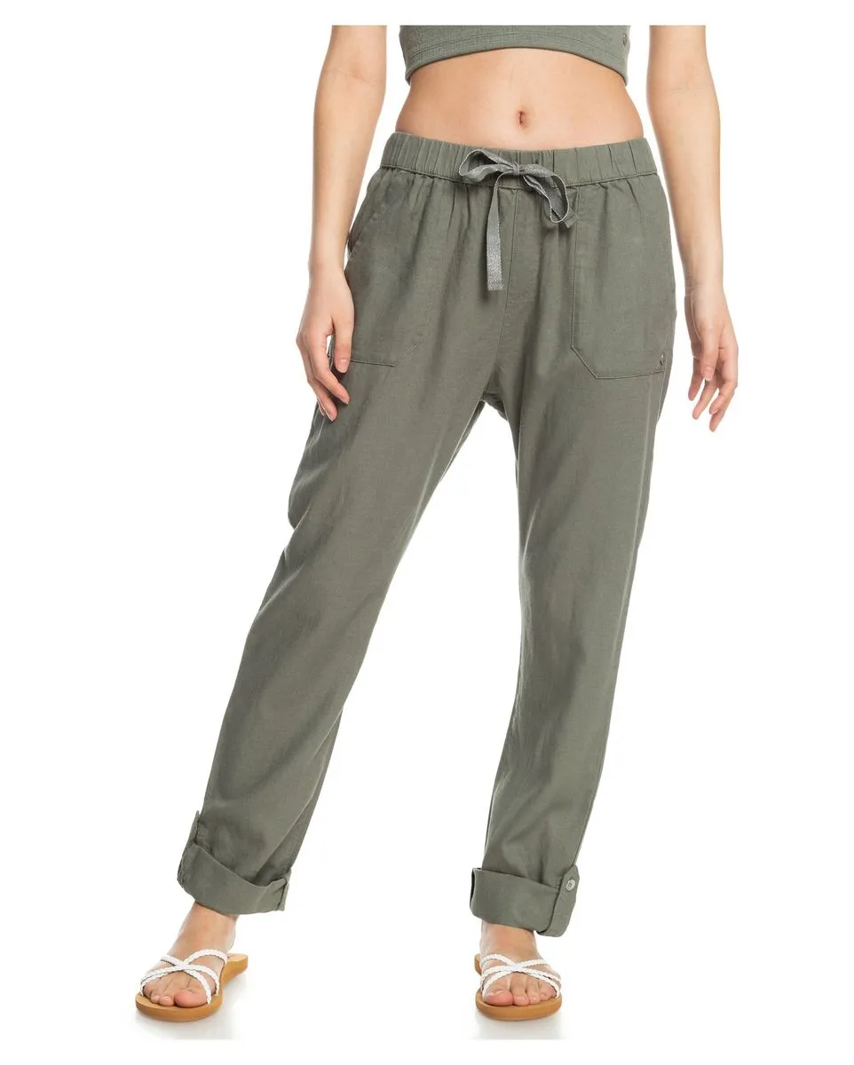 Pantalon Femme ON THE SEASHORE Vert