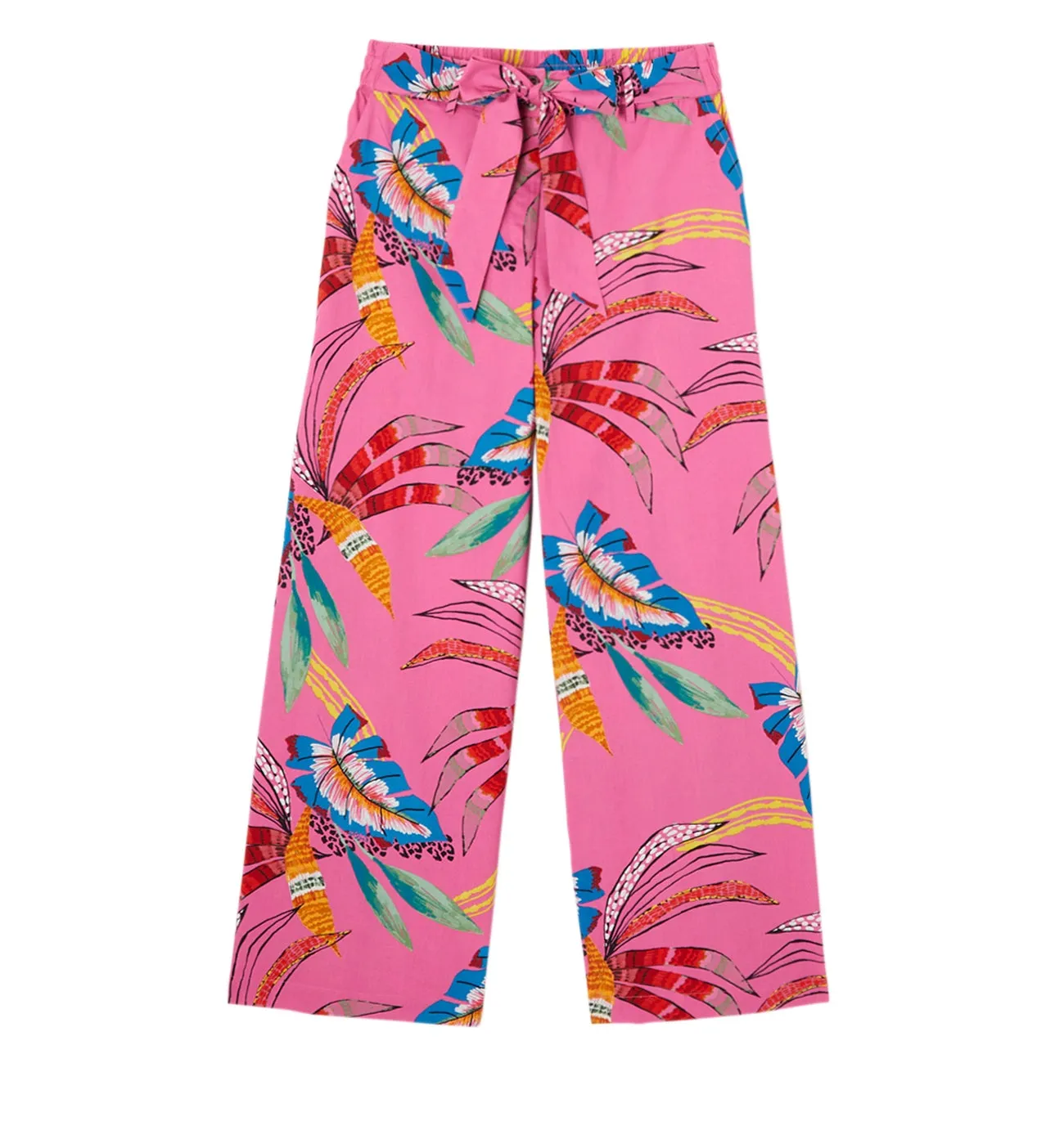 Pantalon large motif DIMB - Imprimé rose