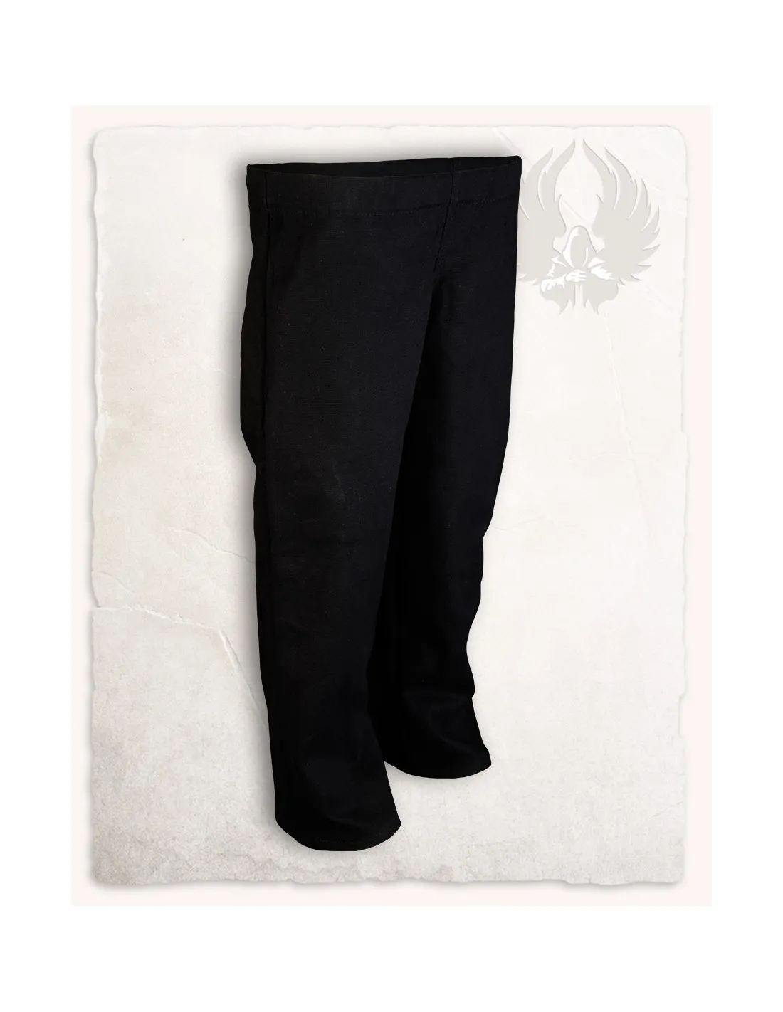 Pantalon médiéval en coton noir modèle Niko (128 cm.) ⚔️ Boutique Épées