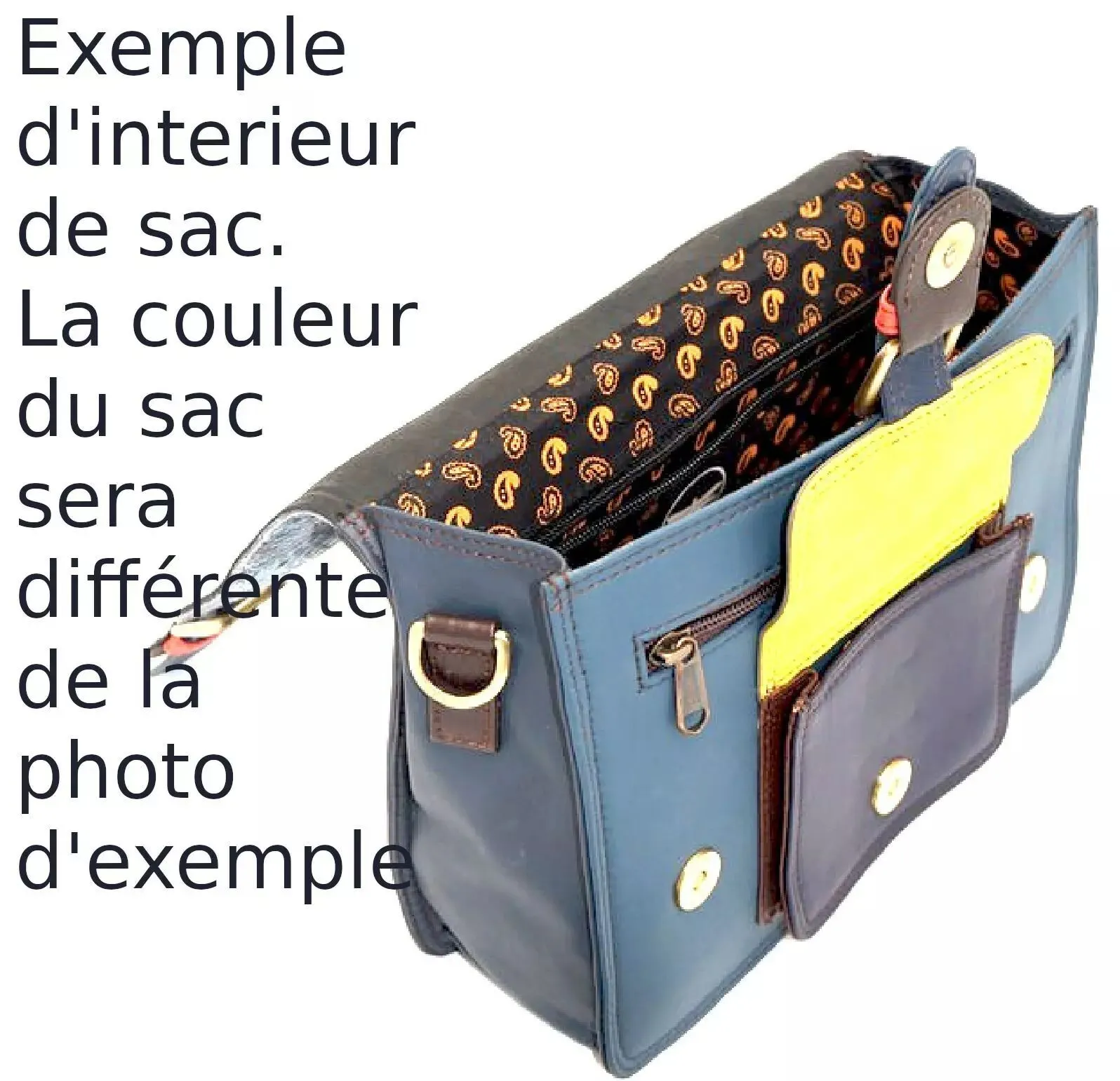 Petit cartable bordeaux et rabat cuir imprimé panthère