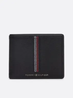 Petit portefeuille Casual en cuir | Noir | Tommy Hilfiger