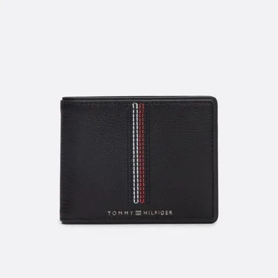 Petit portefeuille Casual en cuir | Noir | Tommy Hilfiger