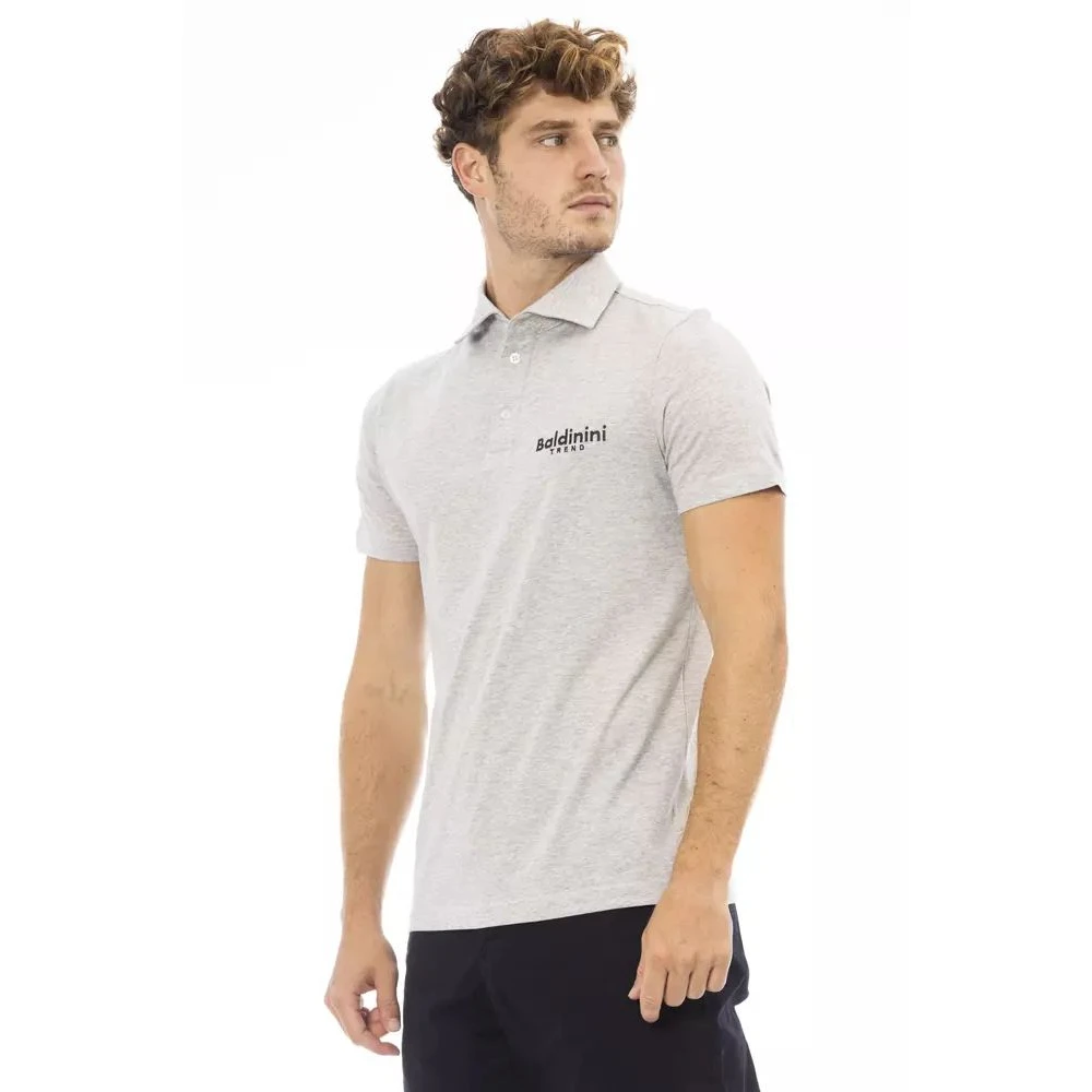 Polo en coton gris élégant