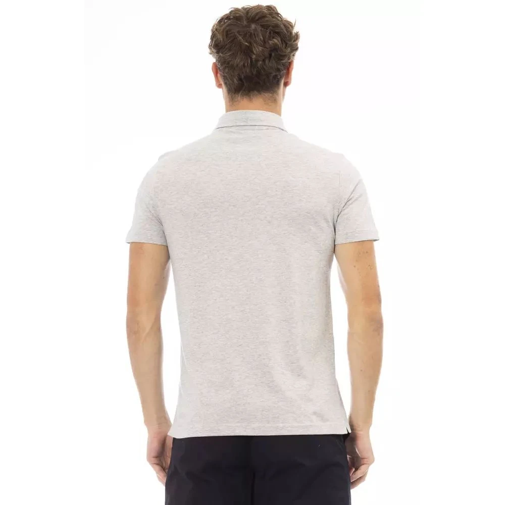 Polo en coton gris élégant