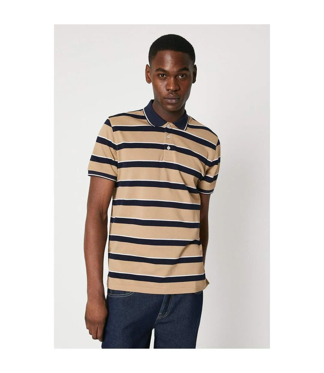 Polo homme beige pâle Maine