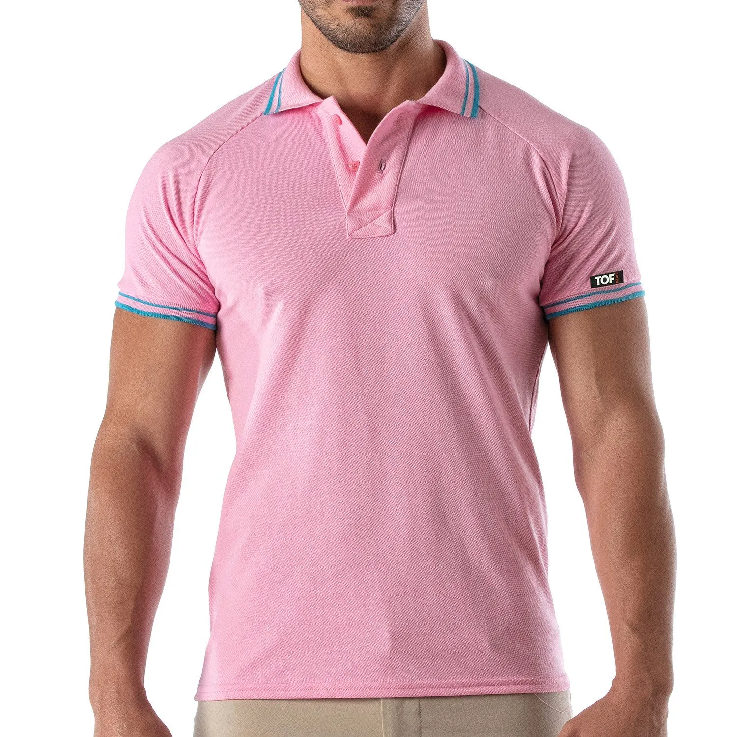 Polo Patriot Tof Paris - Rose - TOF Paris : vente polo pour homme T...