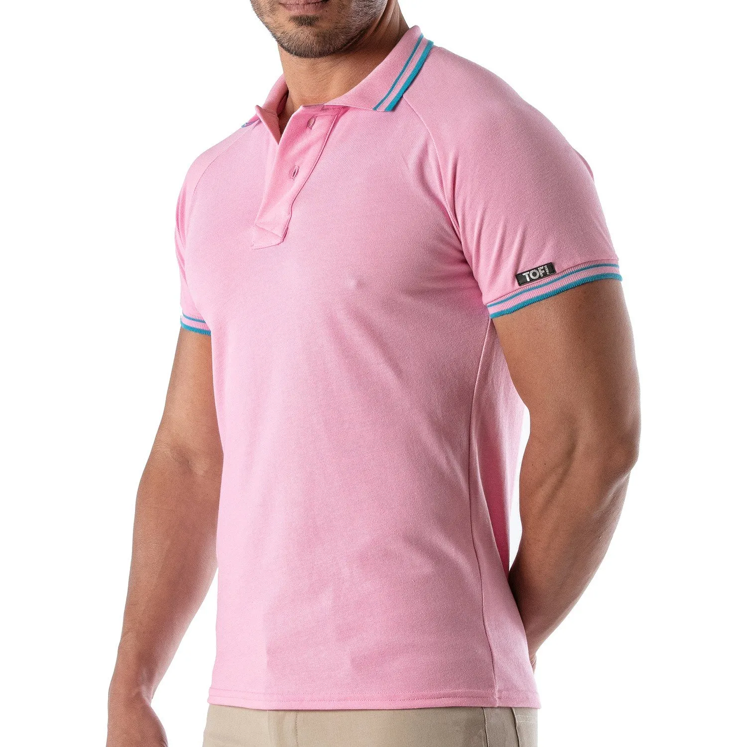 Polo Patriot Tof Paris - Rose - TOF Paris : vente polo pour homme T...