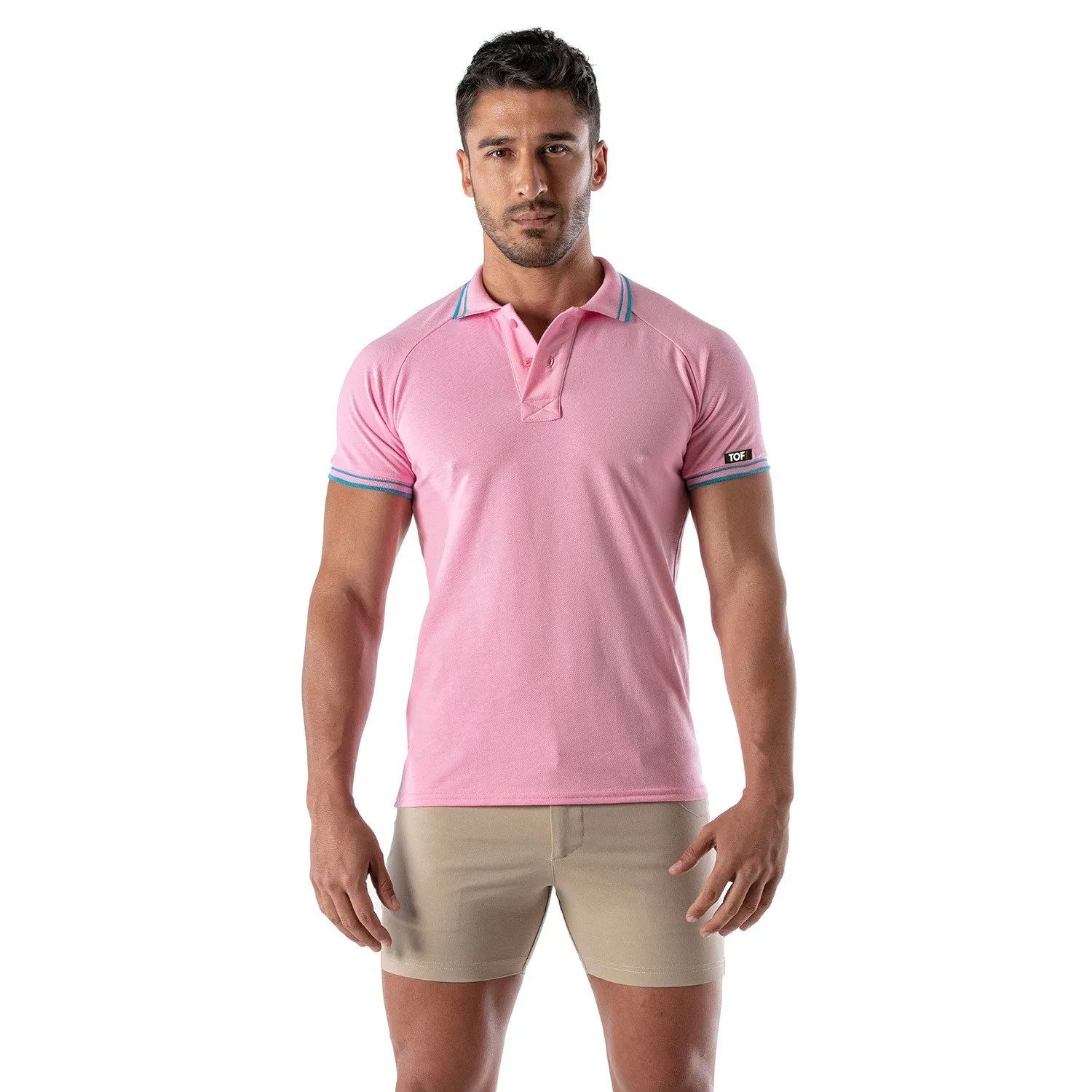 Polo Patriot Tof Paris - Rose - TOF Paris : vente polo pour homme T...