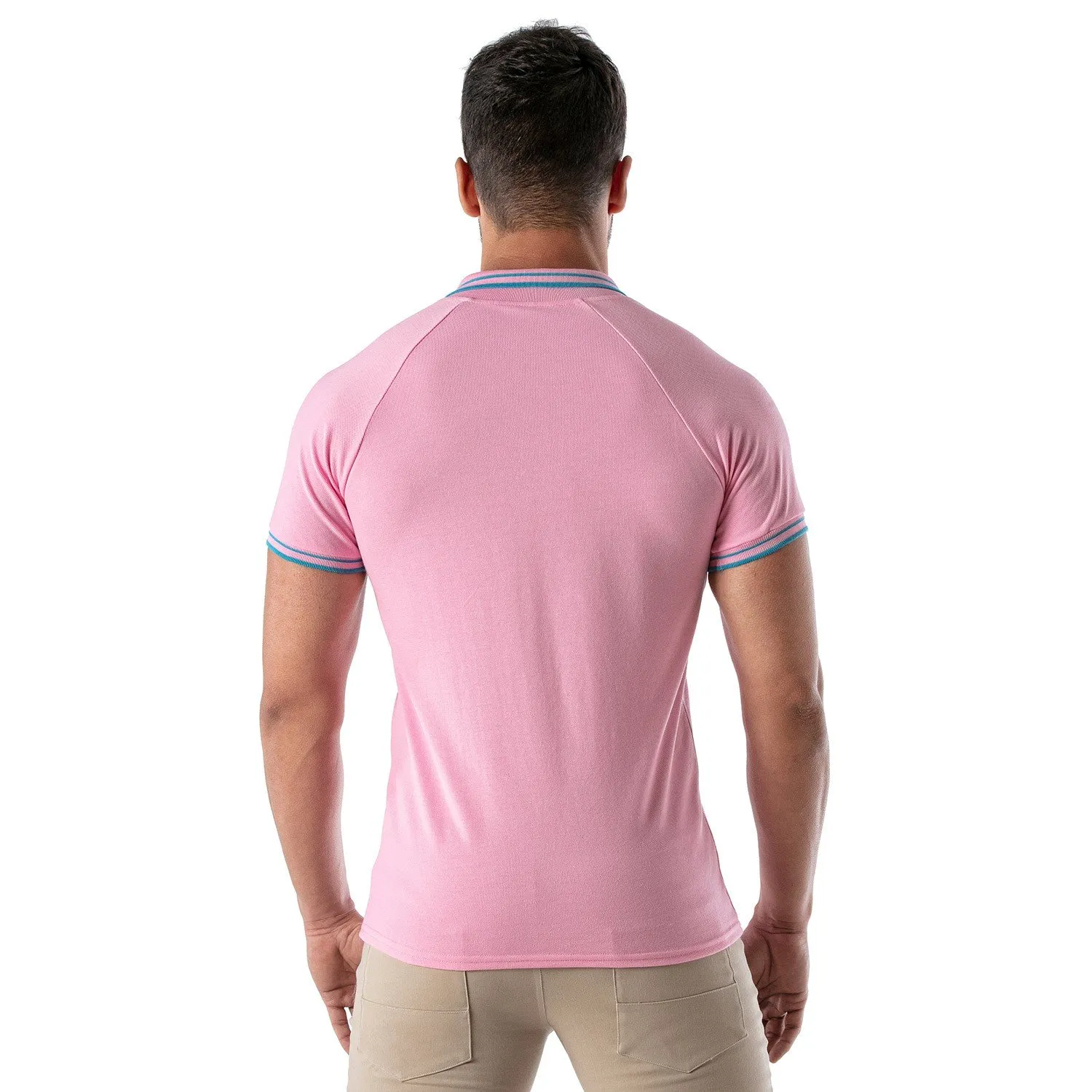 Polo Patriot Tof Paris - Rose - TOF Paris : vente polo pour homme T...