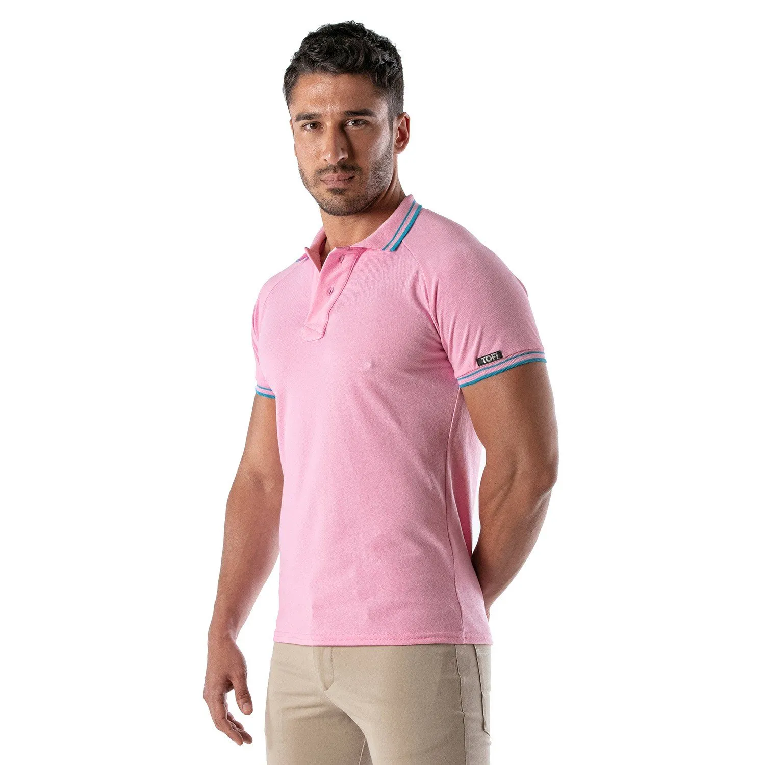 Polo Patriot Tof Paris - Rose - TOF Paris : vente polo pour homme T...