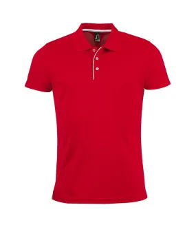 Polo sport homme rouge SOLS