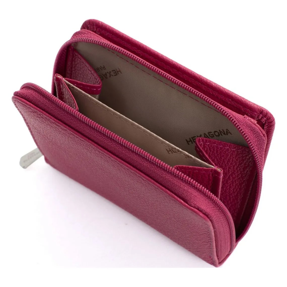 Portefeuille Cuir CONFORT Fuchsia Rose | 3 Suisses