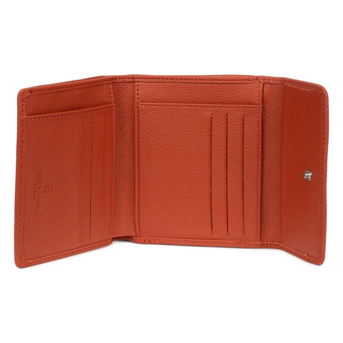 Portefeuille Cuir CONFORT Orange Hattie  | 3 Suisses