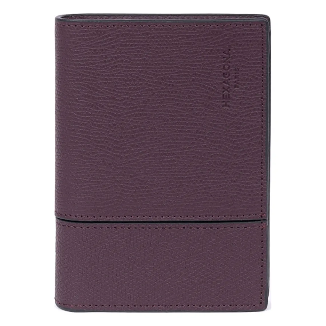 Portefeuille européen Stop RFID Cuir DANDY Bordeaux Lily Hexagona - Portefeuille & Porte cartes Homme sur MenCorner