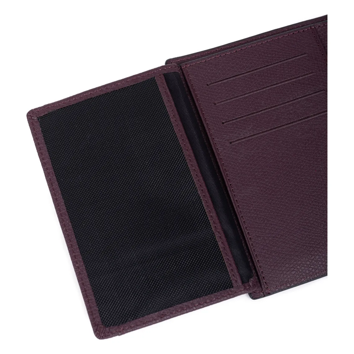 Portefeuille européen Stop RFID Cuir DANDY Bordeaux Lily Hexagona - Portefeuille & Porte cartes Homme sur MenCorner