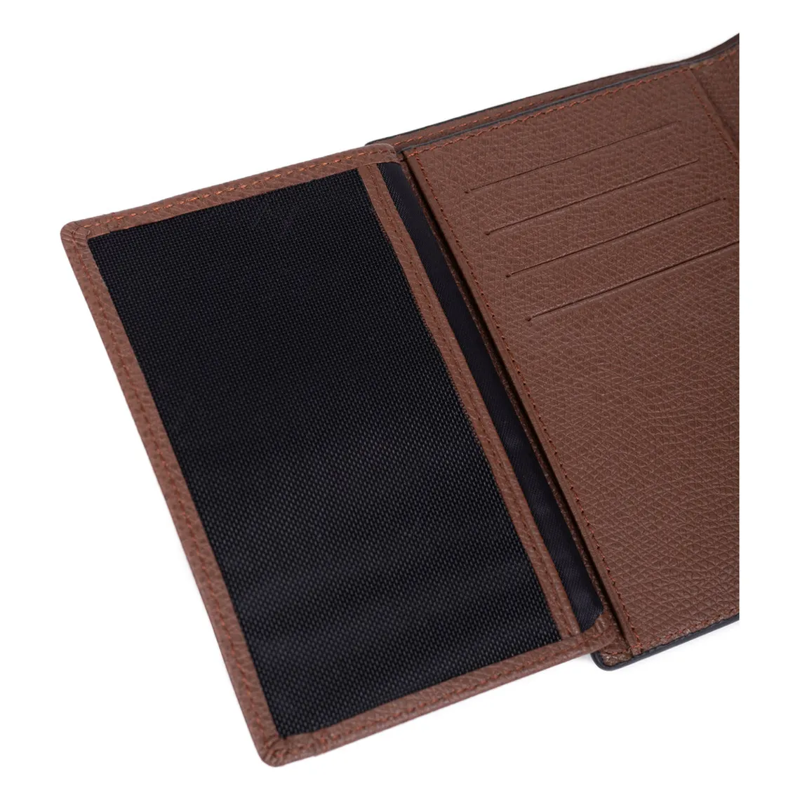 Portefeuille européen Stop RFID Cuir DANDY Marron Alia Hexagona - Portefeuille & Porte cartes Homme sur MenCorner