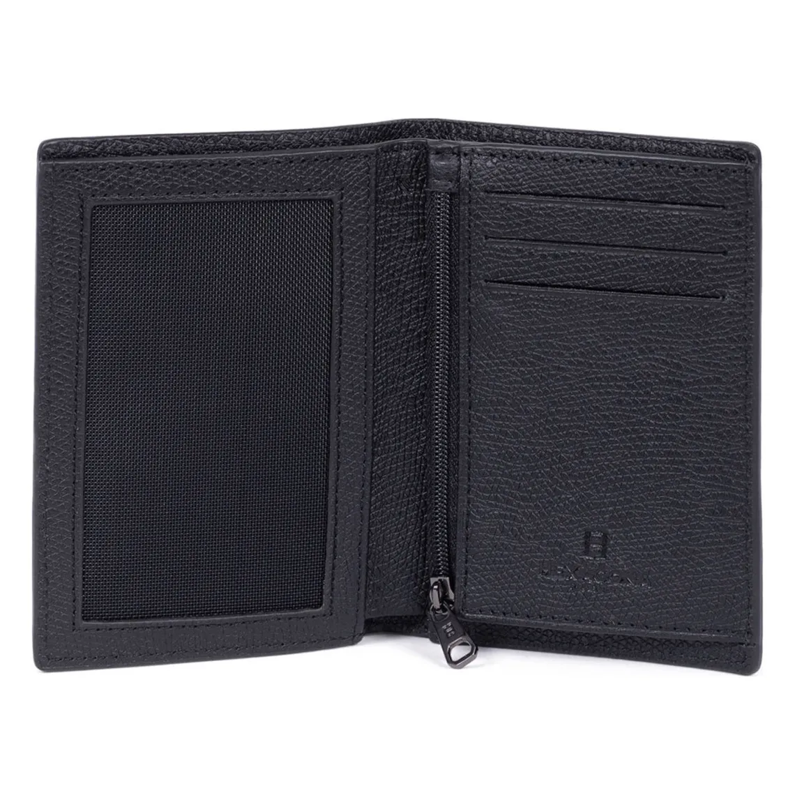 Portefeuille européen Stop RFID Cuir DANDY Noir Hexagona - Portefeuille & Porte cartes Homme sur MenCorner