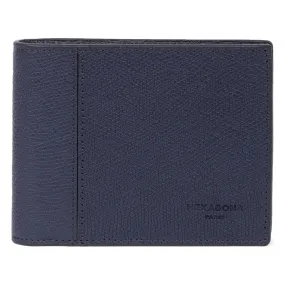 Portefeuille italien Stop RFID Cuir DANDY Marine Sean Hexagona - Portefeuille & Porte cartes Homme sur MenCorner