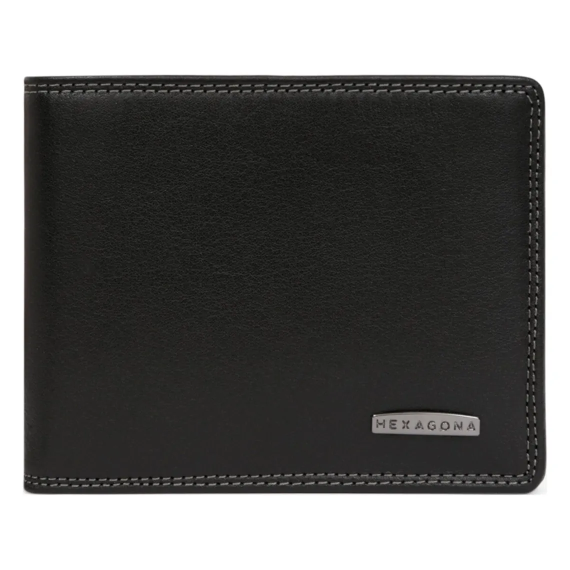 Portefeuille italien Stop RFID Cuir SENSATION Noir Aaron Hexagona - Portefeuille & Porte cartes Homme sur MenCorner