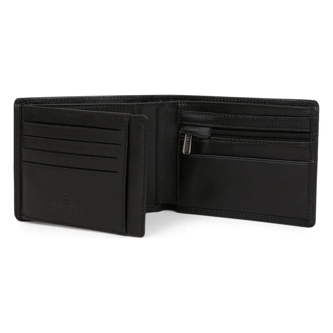 Portefeuille italien Stop RFID Cuir SENSATION Noir Aaron Hexagona - Portefeuille & Porte cartes Homme sur MenCorner