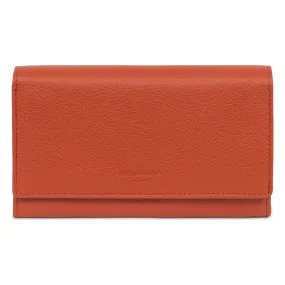 Portefeuille long Cuir CONFORT Orange Hattie  | 3 Suisses