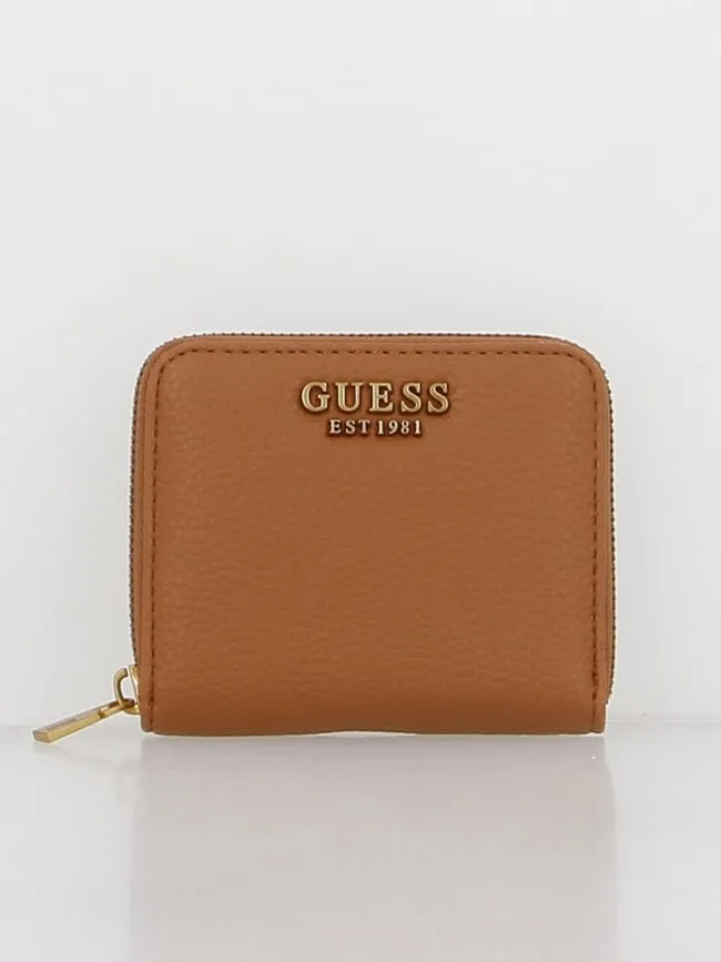 Portefeuille mini laryn marron femme - Guess | wimod