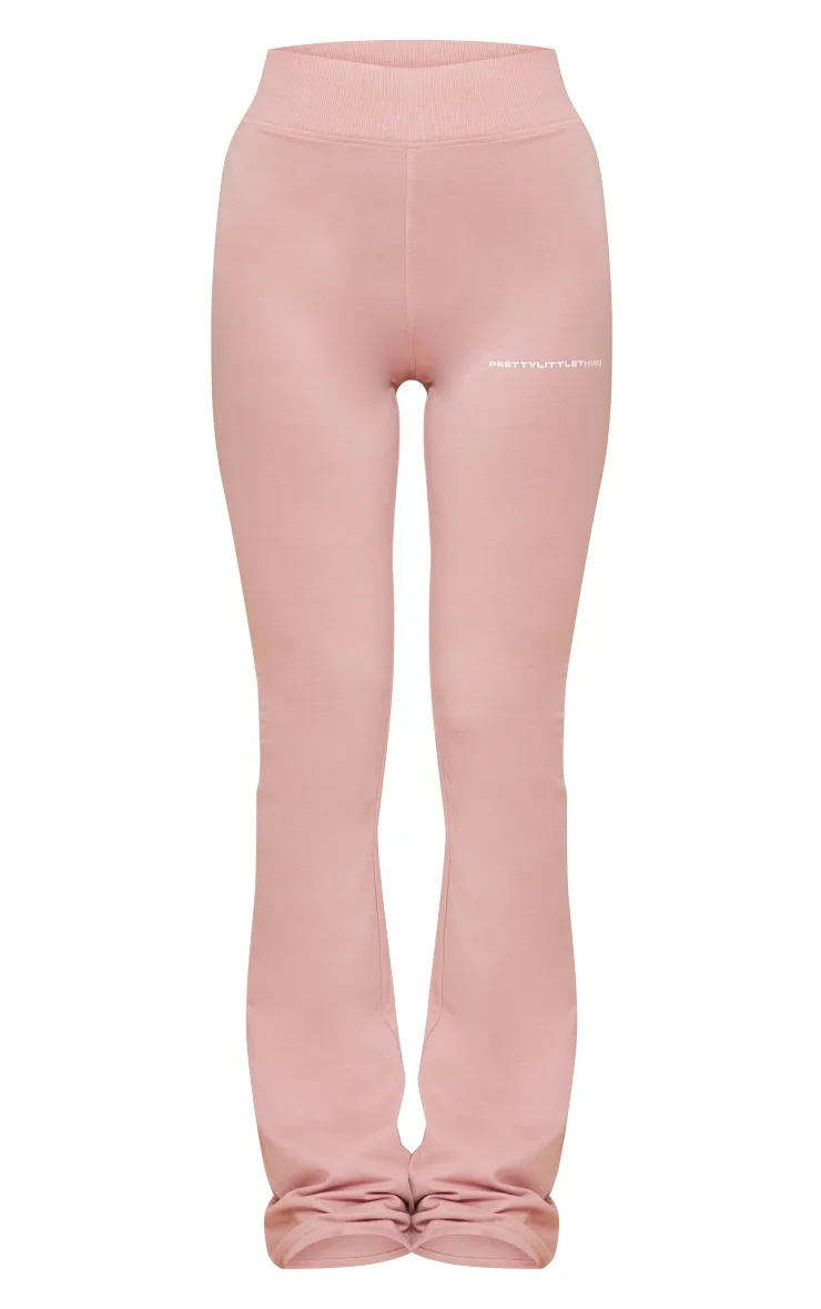 PRETTYLITTLETHING Pantalon flare imprimé rose clair