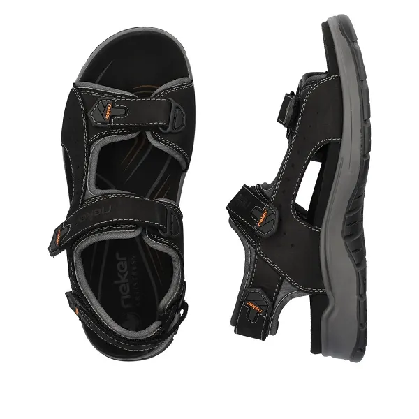 Rieker nu pieds et sandales 26951 00 noir