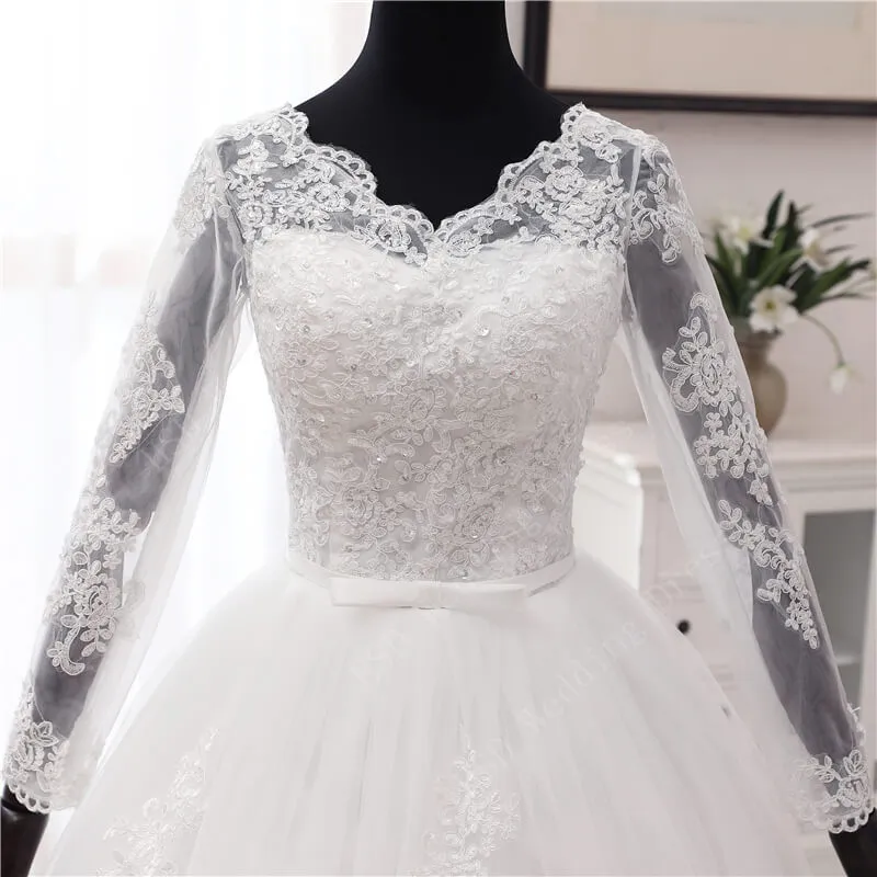 Robe de Mariée Princesse Strass et Dentelle