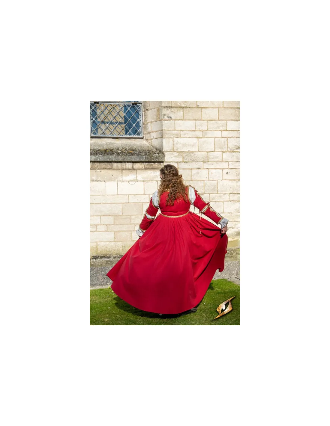 Robe Médiévale Lucrecia Empereur Rouge ⚔️ Boutique Épées