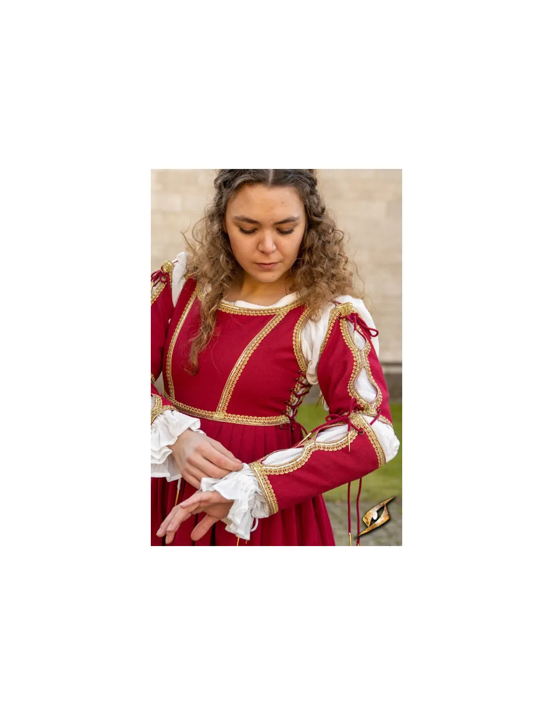 Robe Médiévale Lucrecia Empereur Rouge ⚔️ Boutique Épées