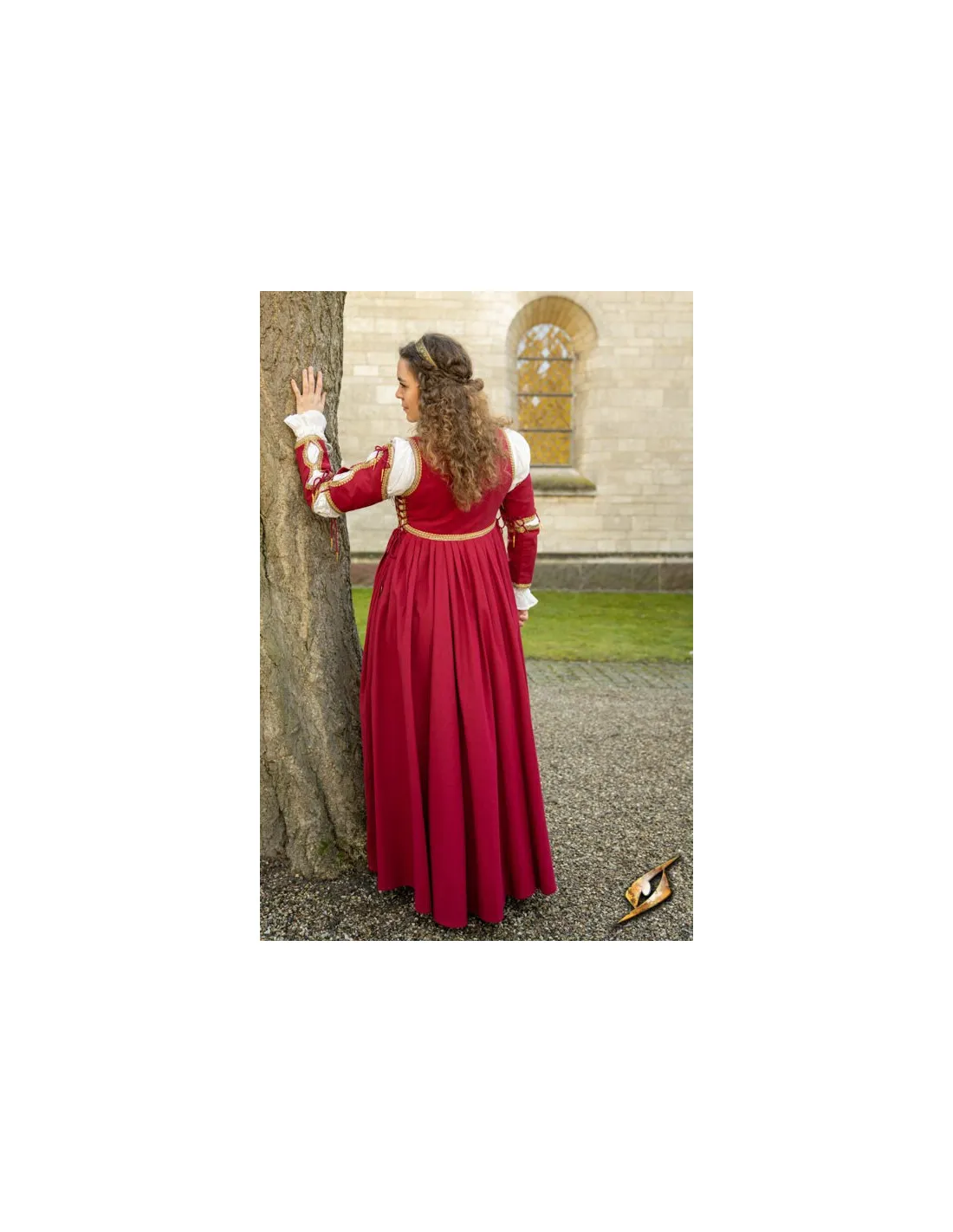 Robe Médiévale Lucrecia Empereur Rouge ⚔️ Boutique Épées