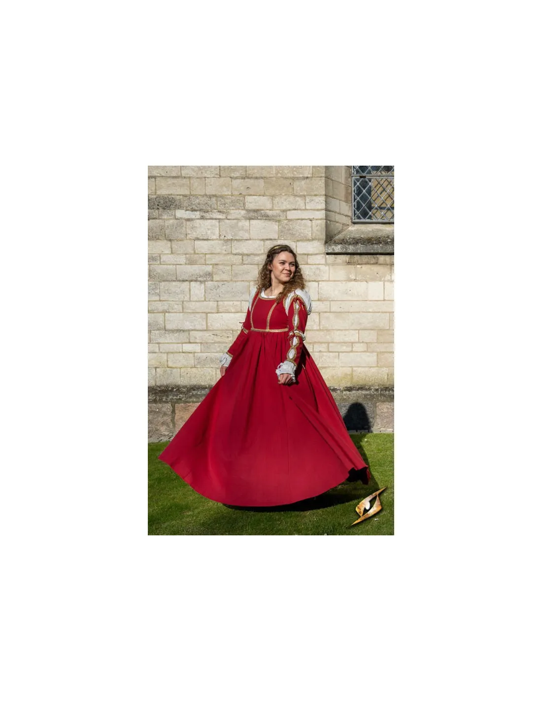 Robe Médiévale Lucrecia Empereur Rouge ⚔️ Boutique Épées