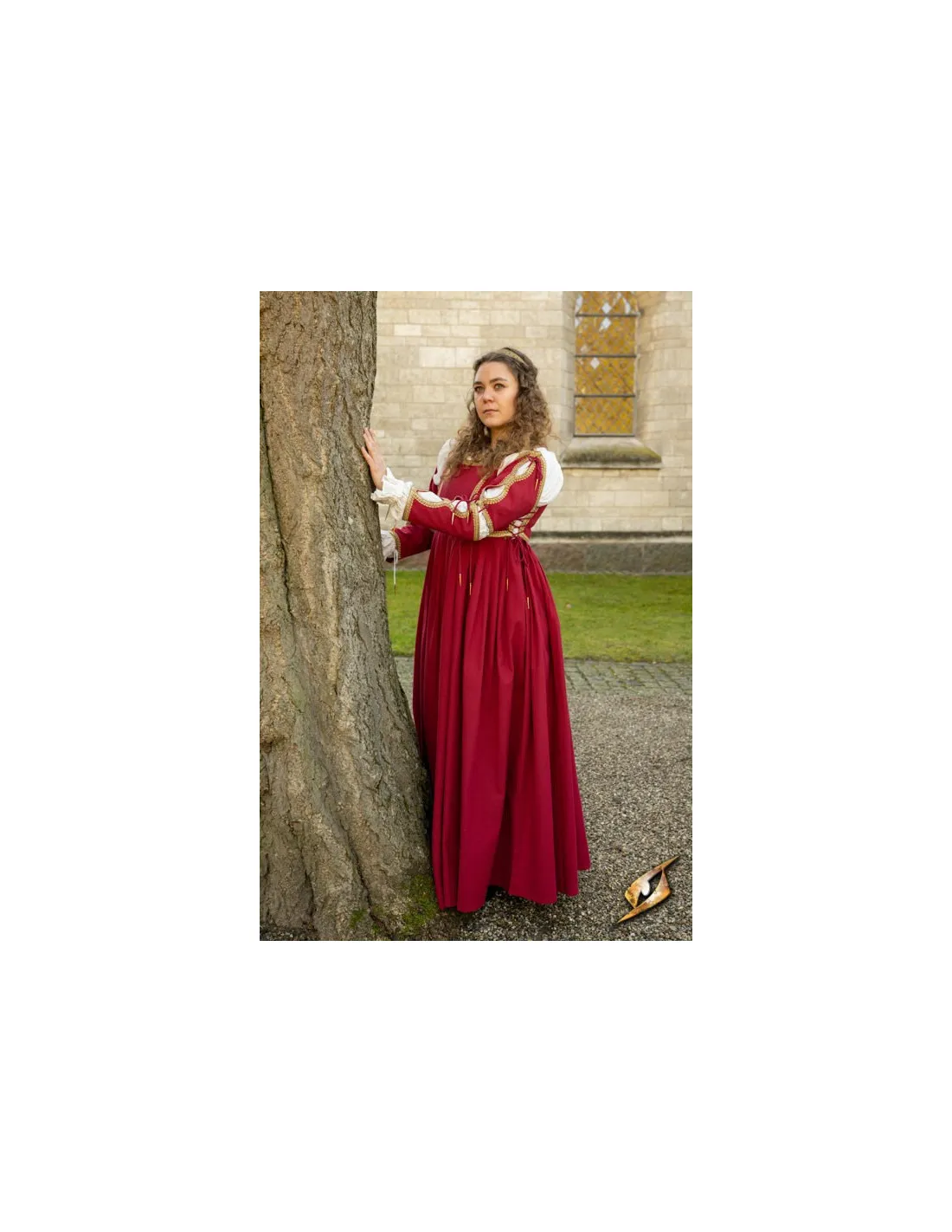 Robe Médiévale Lucrecia Empereur Rouge ⚔️ Boutique Épées