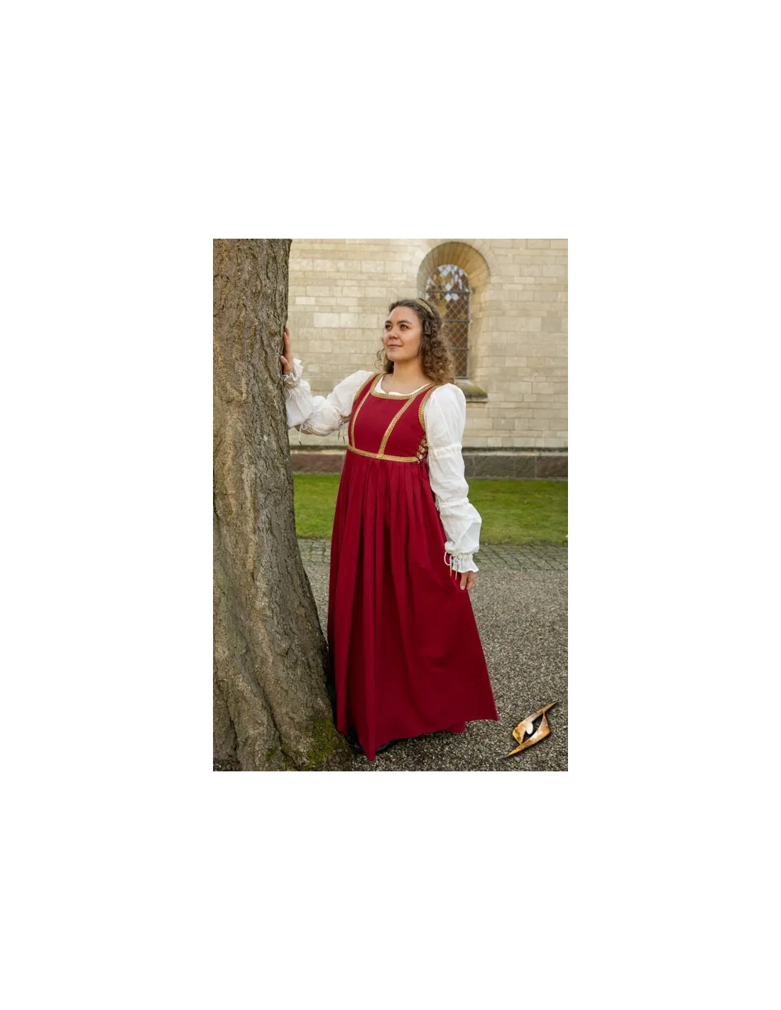 Robe Médiévale Lucrecia Empereur Rouge ⚔️ Boutique Épées