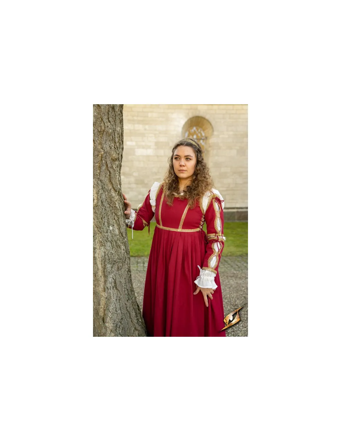 Robe Médiévale Lucrecia Empereur Rouge ⚔️ Boutique Épées