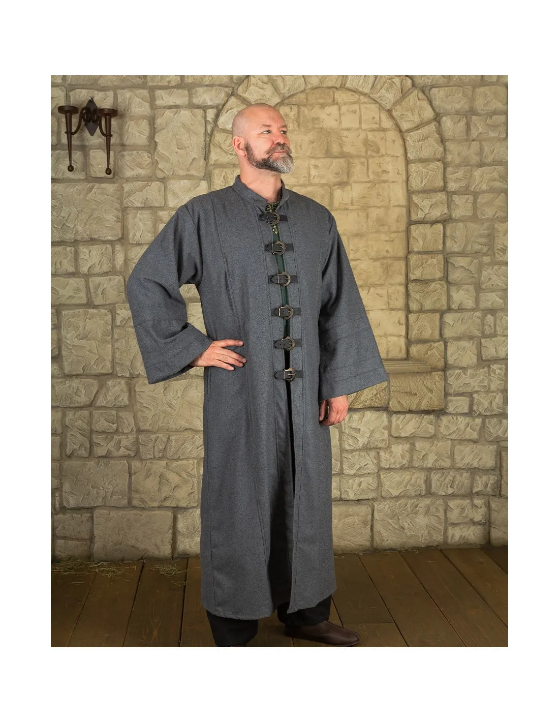 Robe Obéron pour sorciers et clercs - gris ⚔️ Boutique Épées