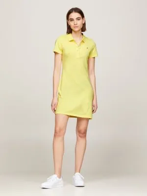 Robe-polo moulante 1985 Collection | Jaune | Tommy Hilfiger